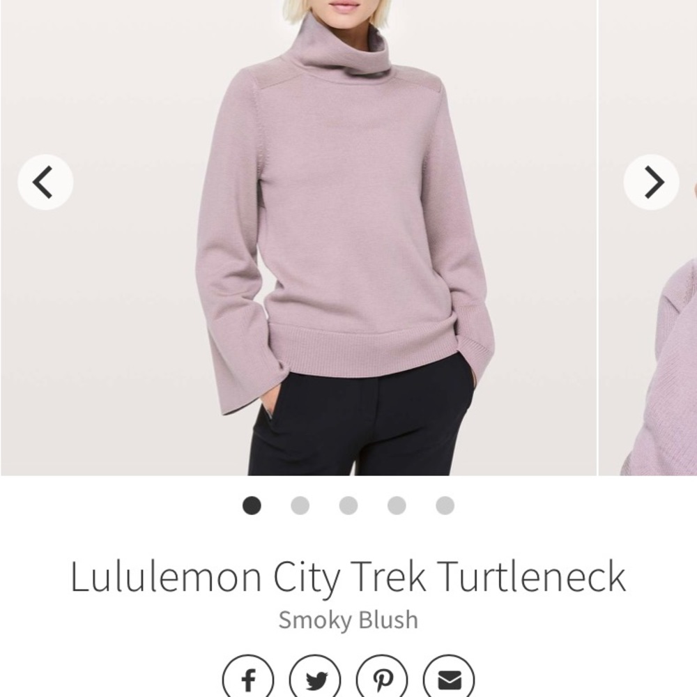 Lululemon City Trek Turtleneck size 8
